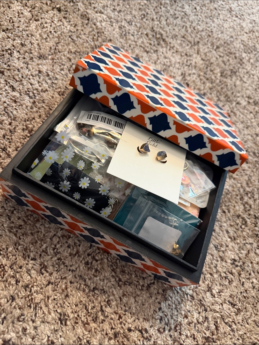 Decorative Box with 20 New pieces of Jewelry